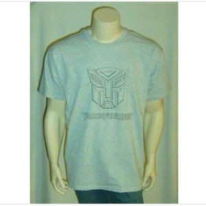 Y2K TRANSFORMERS Officially Licensed Hasbro Gray T Shirt Adult Small NOS